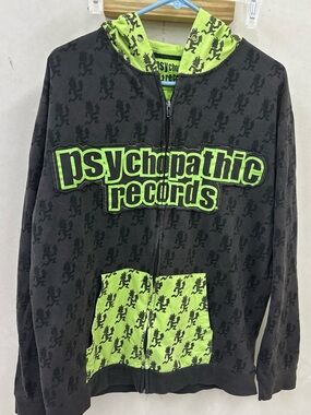 Vtg psychopathic records hatchetman ICP full zip hoodie size XL